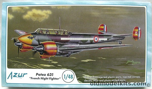 Azur 1/48 Potez 631 French Night Fighter, A037 plastic model kit